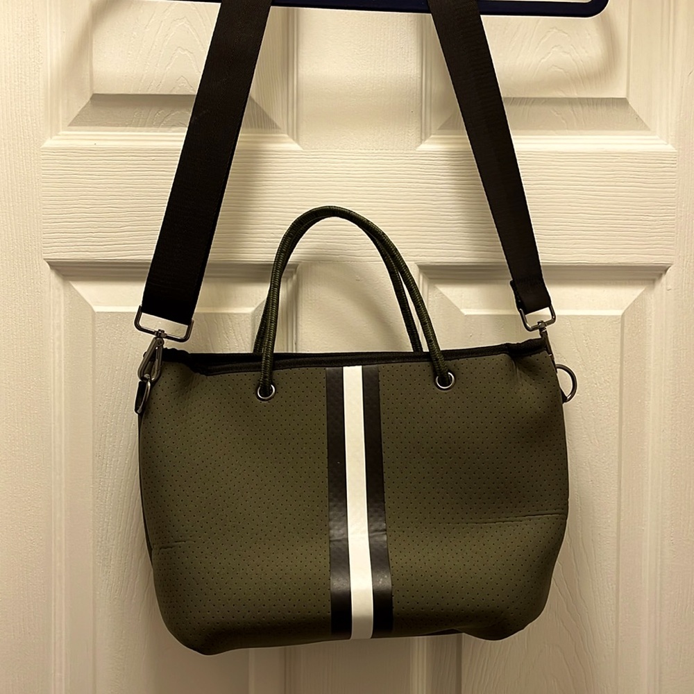 Olive Green Neoprene Haute Shore Handbag